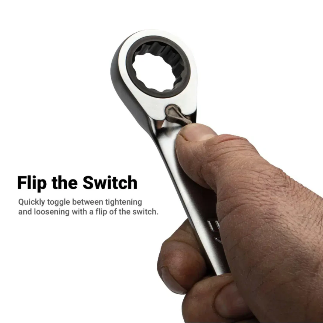 Capri Tools 120 Tooth Ultra Smooth Ratcheting Wrenches 5/16″ – 3/4″, SAE - Image 5