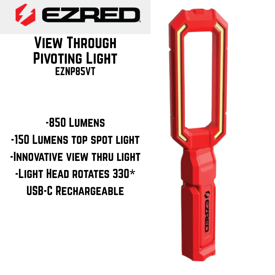 E-Z Red 850 Lumen View Through Pivoting Work Light with Magnetic Base - Image 2