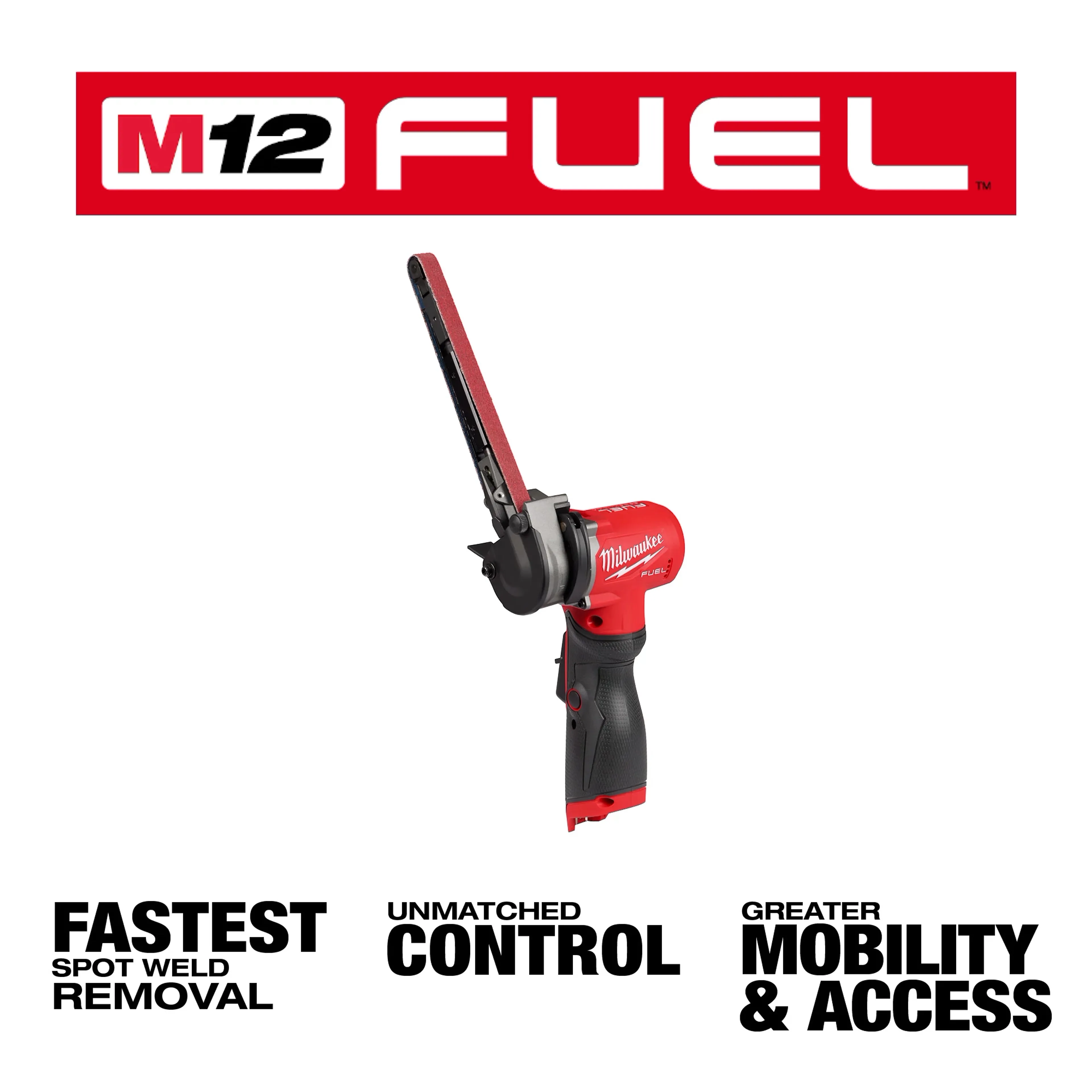 M12 FUEL™ 1/2" X 18" Bandfile 2482-20 with Free CP2.5 Battery Pack - Image 3